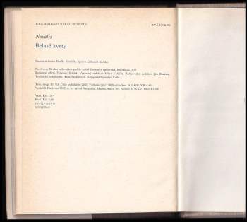 Novalis: Belasé kvety