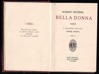 Robert Smythe Hichens: Bella Donna