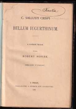 Gaius Crispus Sallustius: C. Sallusti Crispi Bellum Iugurthinum