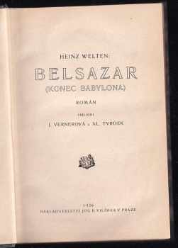 Heinz Welten: Belsazar