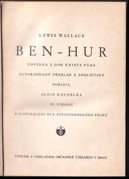 Lewis Wallace: Ben Hur