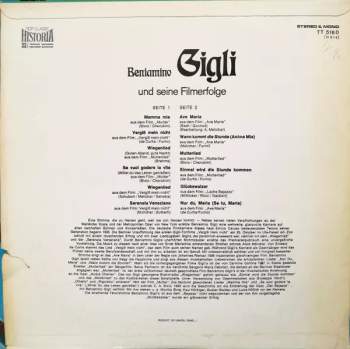 Beniamino Gigli: Beniamino Gigli Und Seine Großen Filmerfolge