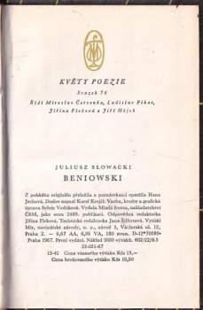 Juliusz Słowacki: Beniowski