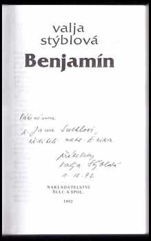 Valja Stýblová: Benjamín