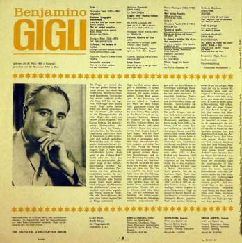 Beniamino Gigli: Benjamino Gigli - Tenor