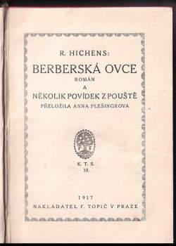 Robert Smythe Hichens: Berberská ovce