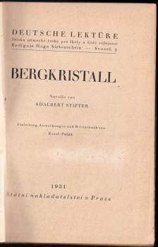 Adalbert Stifter: Bergkristall