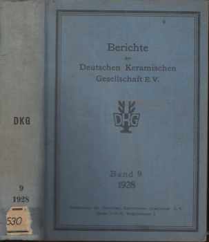 R. Rieke: Berichte der Deutschen Keramischen Gesellschaft E.V., Band 9