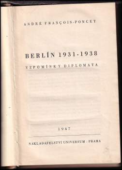 André François-Poncet: Berlín 1931-1938