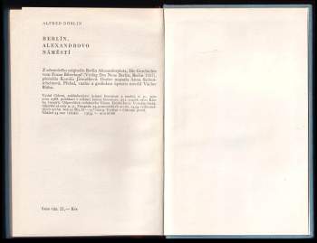 Alfred Döblin: Berlín, Alexandrovo náměstí