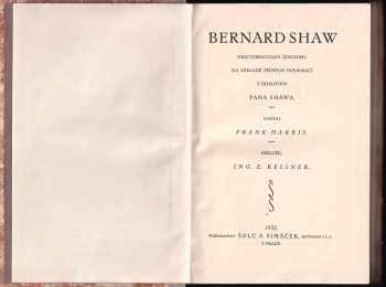 Frank Harris: Bernard Shaw