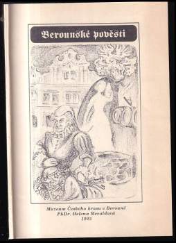 Helena Mevaldová: Berounské pověsti