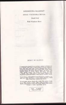Victor Hugo: Beru si slovo
