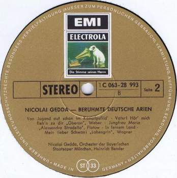 Nicolai Gedda: Berühmte Deutsche Arien