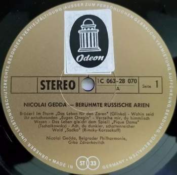 Nicolai Gedda: Berühmte Russische Arien