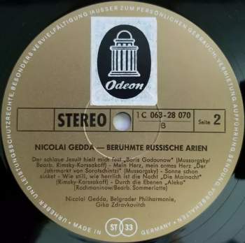 Nicolai Gedda: Berühmte Russische Arien