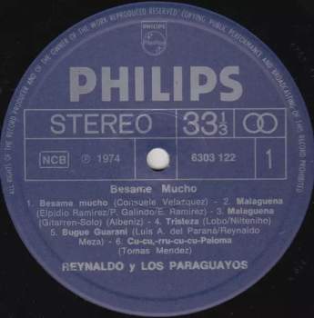 Reynaldo Meza Y Los Paraguayos: Besame Mucho