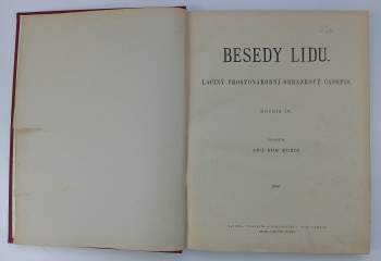 Augustin Eugen Mužík: Besedy lidu, Ročník IV., čísla 1 - 26