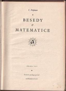 Ivan Jakovlevič Depman: Besedy o matematice