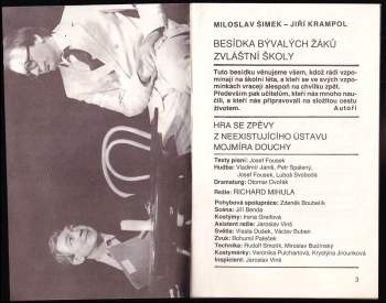 Miloslav Šimek: Besídka bývalých žáků zvláštní školy
