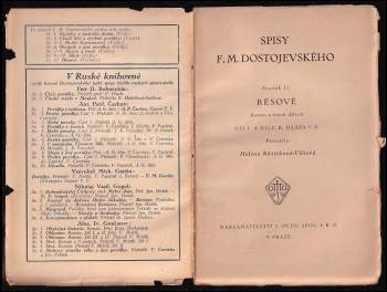 Fedor Michajlovič Dostojevskij: Běsové