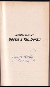 Jaroslav Velinský: Bestie z Tamberku