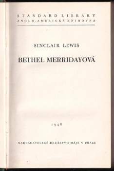Sinclair Lewis: Bethel Merridayová