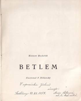 Klement Bochořák: Betlem