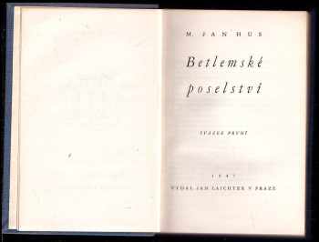 Jan Hus: Betlémské poselství. Svazek 1