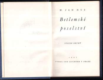 Jan Hus: Betlémské poselství I - II KOMPLET