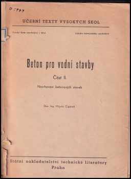 Beton pro vodní stavby