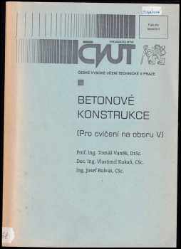 Tomáš Vaněk: Betonové konstrukce