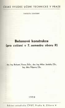 Betonové konstrukce