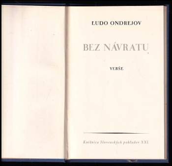 Ľudo Ondrejov: Bez návratu