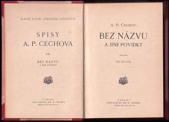 Anton Pavlovič Čechov: Bez názvu a jiné povídky