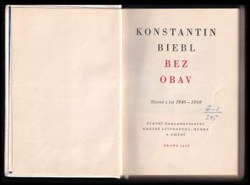 Konstantin Biebl: Bez obav