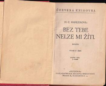 Hedwig Courths-Mahler: Bez tebe nelze mi žíti