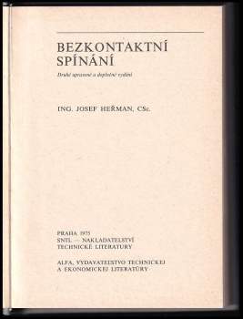 Josef Heřman: Bezkontaktní spínání