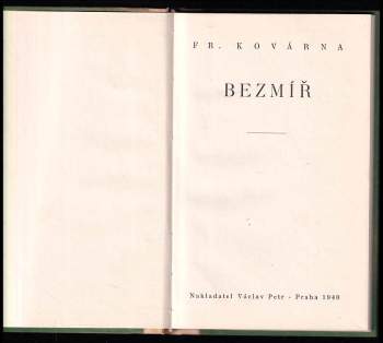 František Kovárna: Bezmíř