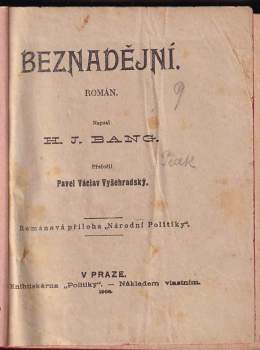 Herman Joachim Bang: Beznadějní