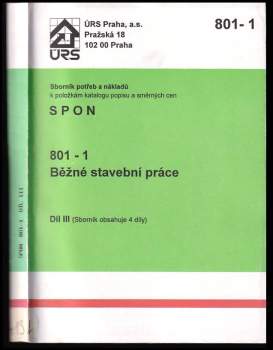 Běžné stavební práce 801-1