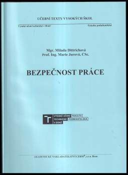 Marie Jurová: Bezpečnost práce