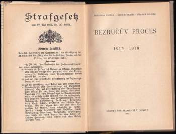 Petr Bezruč: Bezručův proces 1915-1918