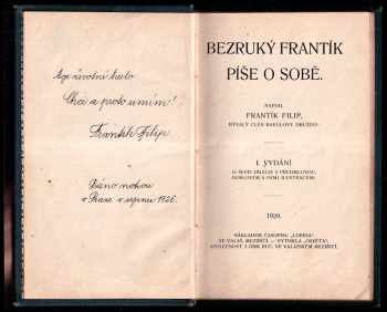 František Filip: Bezruký Frantík píše o sobě