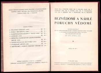 Josef Pelnář: Bezvědomí a náhlé poruchy vědomí : soubor rozprav