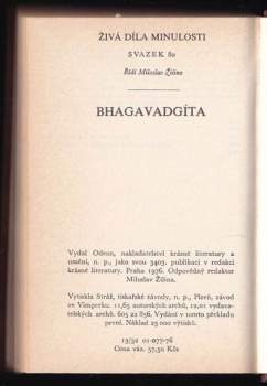 Bhagavadgíta - taková, jaká je