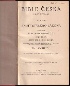 Bible česká (lidové vydání)