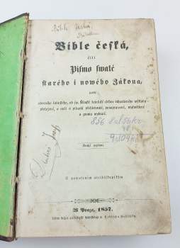 Bible česká, čili, Písmo swaté starého i nowého Zákona