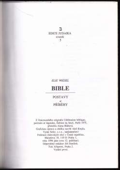 Elie Wiesel: Bible