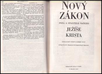 Bible svatá, aneb, Všecka Svatá písma Starého i Nového zákona